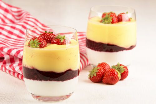 Dessert à la fraise