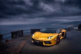 Golden Lamborghini Aventador by Ansho Bijlmakers