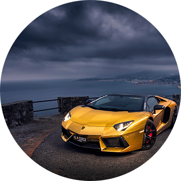 Gouden Lamborghini Aventador van Ansho Bijlmakers