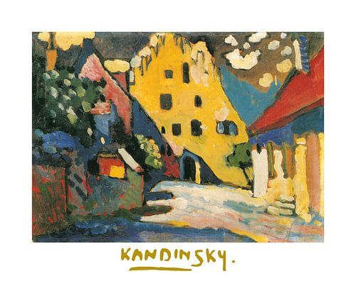 Murnau - Schlosshof I von Wassily Kandinsky