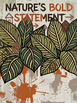 Nature's Bold Statement: Verdant Urban Leaves by Indharta Harviansyah Avy