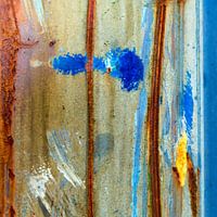 Roestig blauw en bruin - studie 5