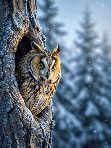 Owl - Winter watchman by Max Steinwald
