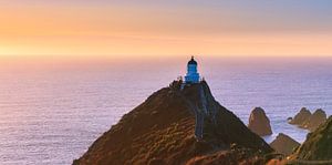 Nugget Point Leuchtturm, Südinsel, Neuseeland von Henk Meijer Photography