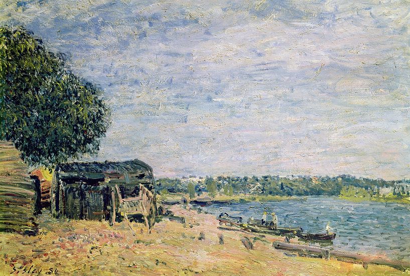 Alfred Sisley,Het landschap van Saint Mammes van finemasterpiece