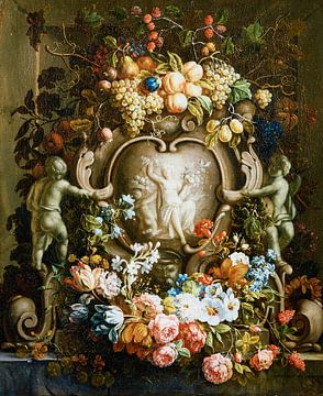 Blumenarrangement 18. Jahrhundert von Geertjan Plooijer