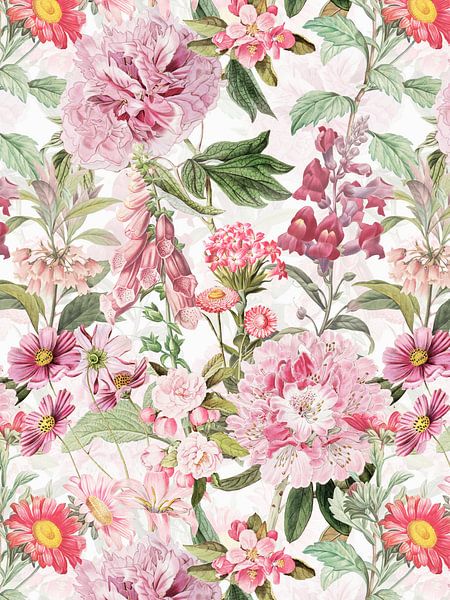 Pink Frühlings Blüten Garten von Floral Abstractions
