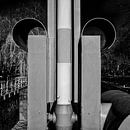 Detail slagboom Bartholomeusbrug in Utrecht van André Blom Fotografie Utrecht thumbnail