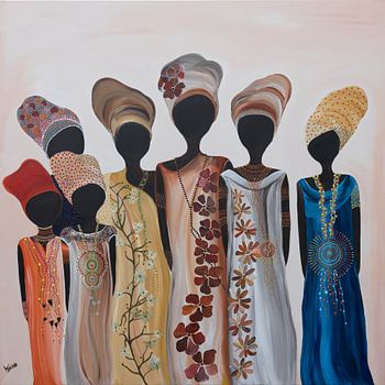 Painting with African women Zendaya