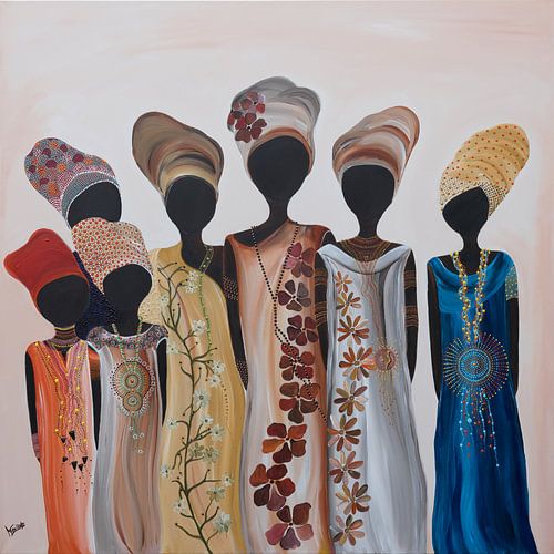 Malen mit afrikanischen Frauen Zendaya