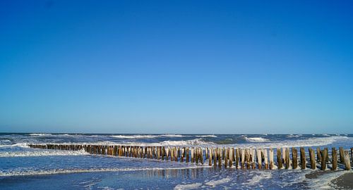De Noordzee in de winter Northsea in wintertime
