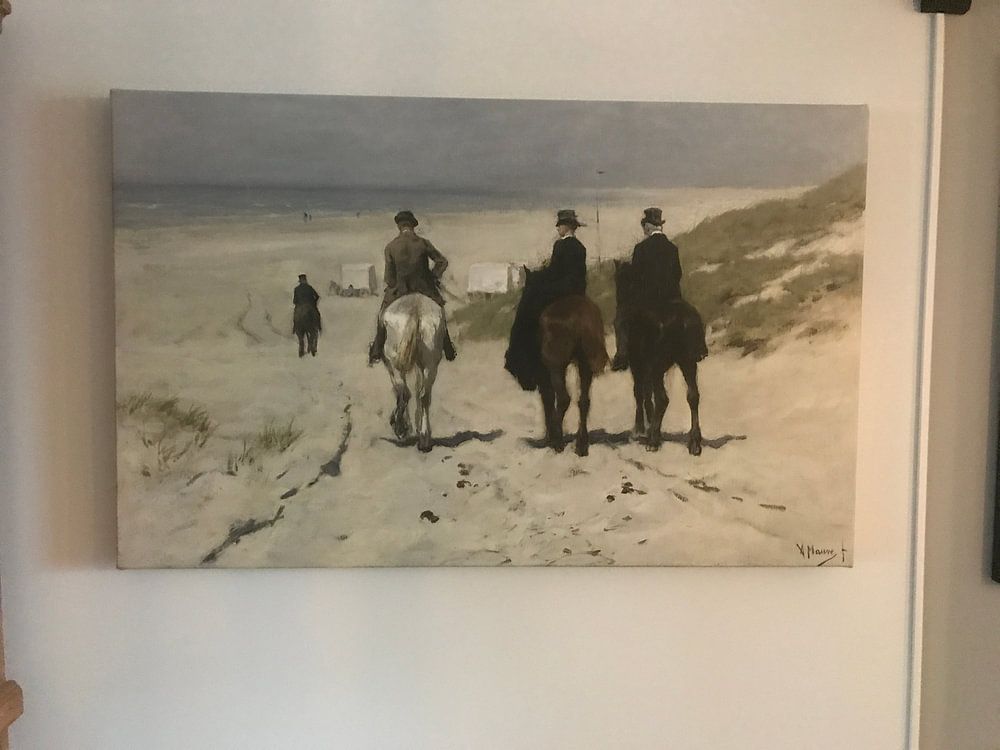 Morgenrit langs het strand, Anton Mauve (gezien bij vtwonen)