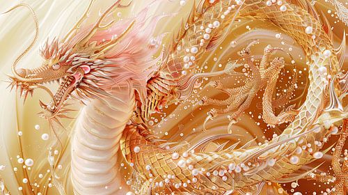 Japanse draak illustratie