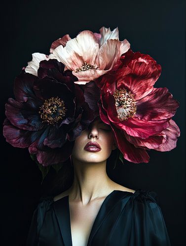 Female Portrait with Deep Colours