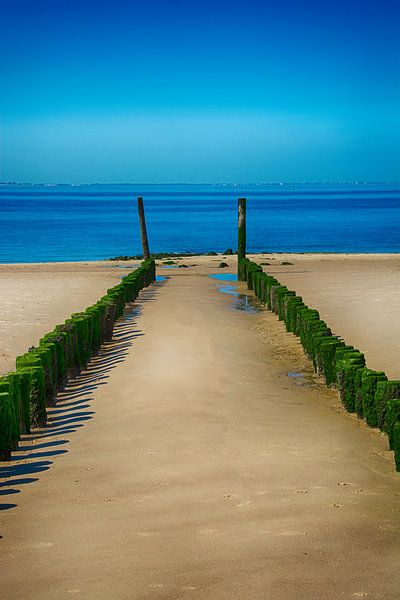 Breakwaters in the Sea by Roland de Zeeuw