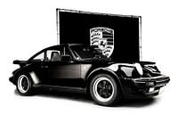 Porsche 964 Turbo black and white