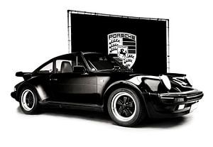 Porsche 964 Turbo schwarz und weiß von Anouschka Hendriks