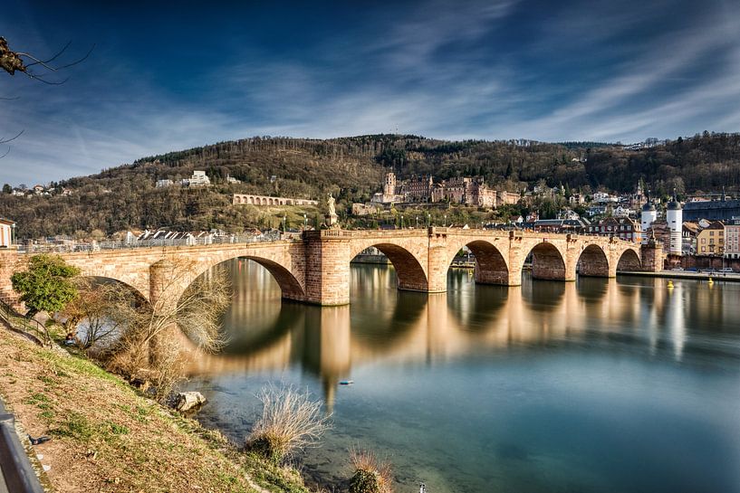 Brug in Heidelberg van Dennis Evertse