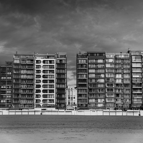 Blankenberge Skyline: Moody Evening Belgium