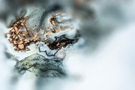 Fluid Painting, AlcoholInk Painting, Bronze, Gold, Black, White