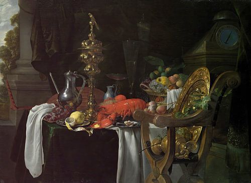 Stilleven; een banket scène, Jan Davidsz de Heem