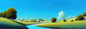 Wiese | Wiese mit Saphir-Himmel