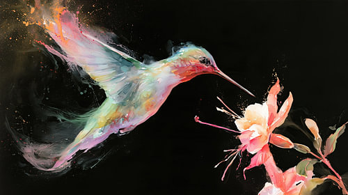 Kolibri-Aquarell