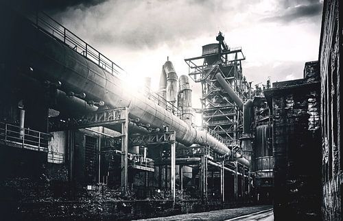 Ruhrpott an der Emscher im Landschaftspark Duisburg-Nord