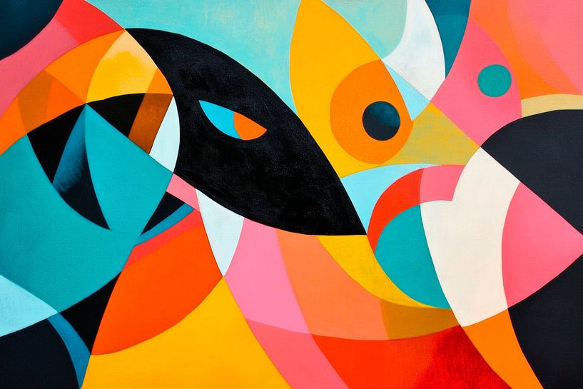 Jeu de couleurs des émotions - Abstrait par Poster Art Shop