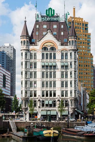 Ostseite des Weißen Hauses in Rotterdam aus nächster Nähe