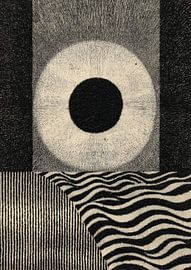 Abstrakte Geometrie: Sphäre und Wellenmuster von Niklas Maximilian