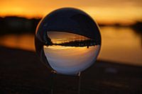Sunrise in Glass sphere