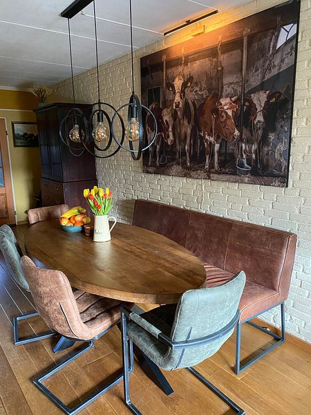 Customer photo: Dutch cows in an old barn by Inge Jansen, on ArtFrame