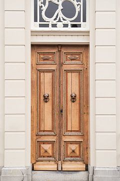 Wooden Front Door in Alkmaar by Henrike Schenk