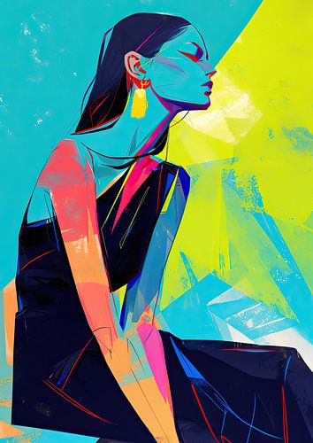 Modernes minimalistisches Porträt