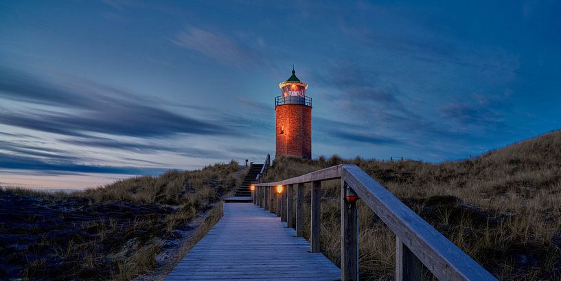 Kampen Sylt lighthouse in winter by Bodo Balzer