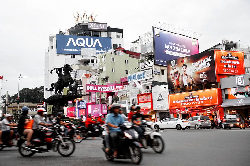 Vietnam, Ho Chi Minh stad - Verkeerschaos van Lars Scheve