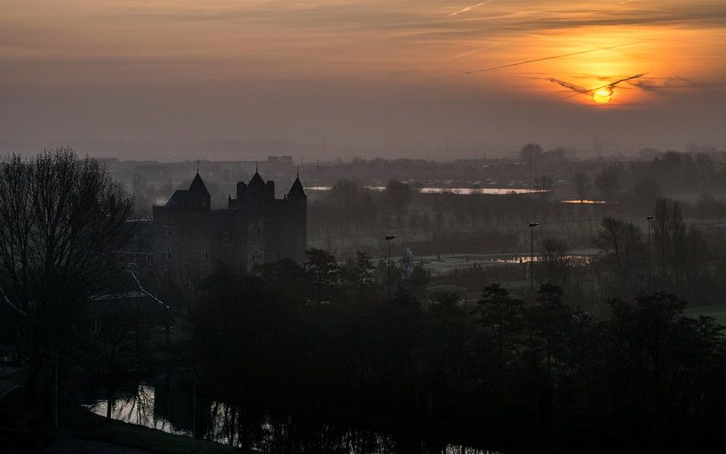 Zonsopkomst in Heemskerk. von Robert Moeliker
