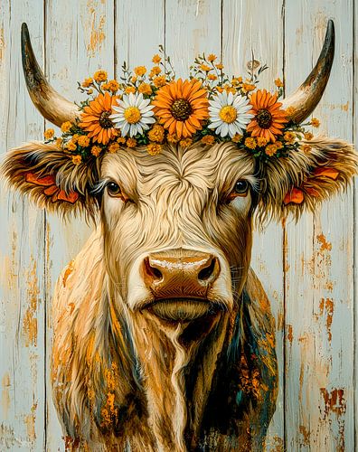 Koe gloed - Gouden zomerlicht