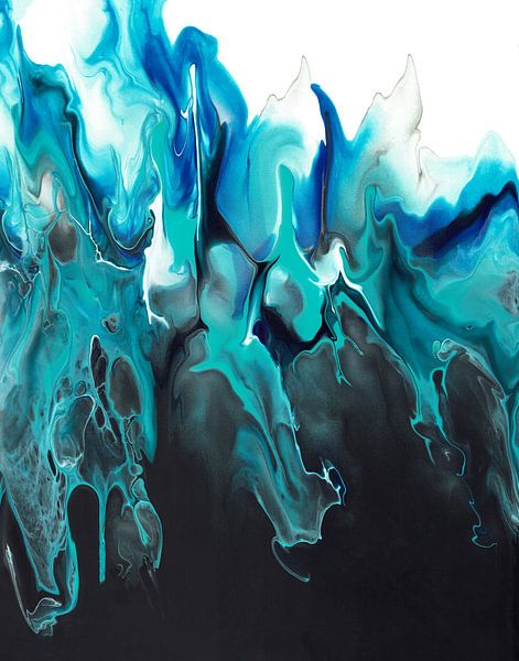 Flux bleu et noir par Ideka - Inge De Knop