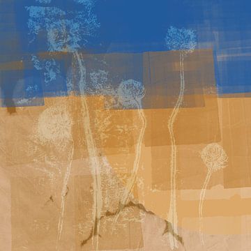 Nostalgische plantvormen op Terra en Blue van Dina Dankers