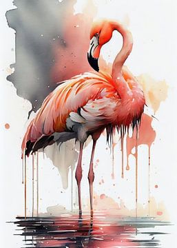 flamant rose sur gil an