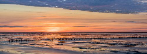 Panorama et coucher de soleil au Cap Nord, Groningue sur Henk Meijer Photography