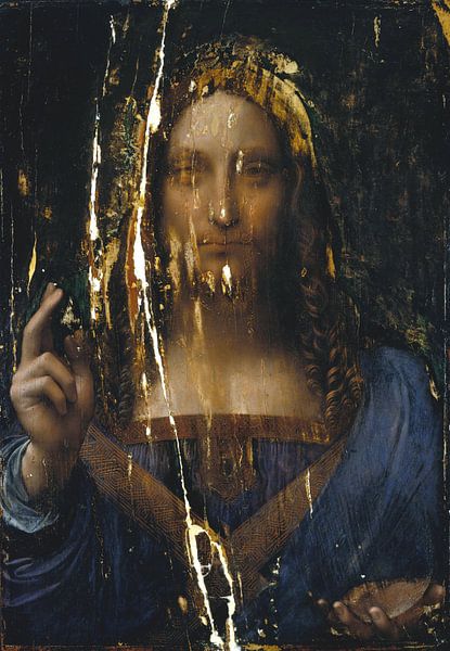 Salvator Mundi (after cleaning), Leonardo da Vinci by Meesterlijcke Meesters