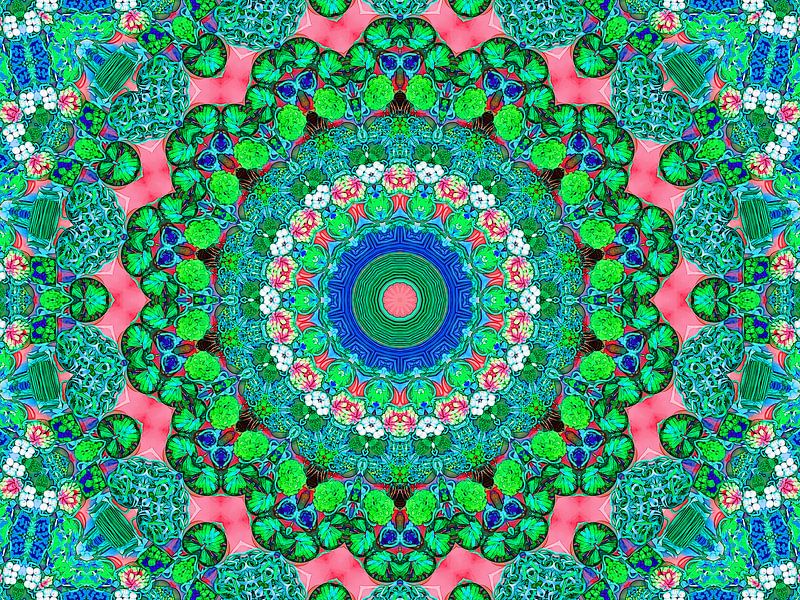 Mandala à la réglisse en couleur pastel par Caroline Lichthart