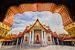 De Marble Tempel in Bangkok von Edwin Mooijaart