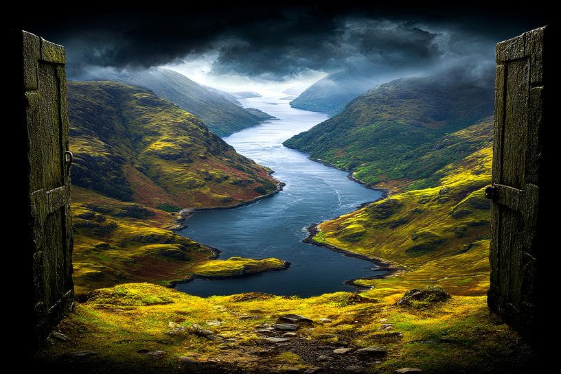 beautiful view of river stream by Egon Zitter
