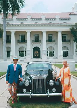 Couple with Rolls Royce by Jessica Goodman