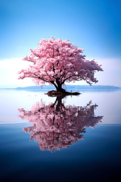 Reflected Cherry Blossom by ByNoukk