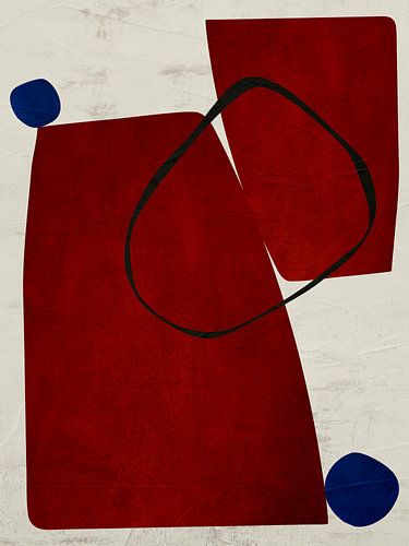 Moderne organische geometrische abstracte kunst